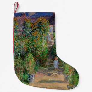 Monet Tuin Vetheuil Impressionisme Bloem Schilderi Kleine Kerstsok