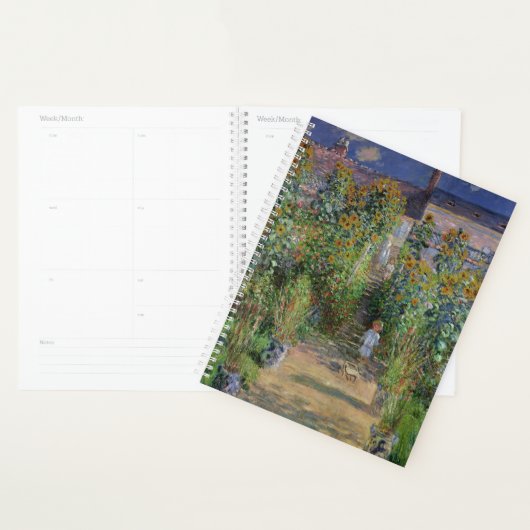 Monet Tuin Vetheuil Impressionisme Bloem Schilderi Planner (Display)