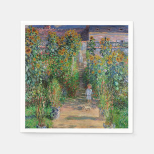 Monet Tuin Vetheuil Impressionisme Bloem Schilderi Servet