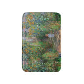 Monet Tuin Vetheuil Impressionisme Schilderij Badmat (Voorkant Verticaal)