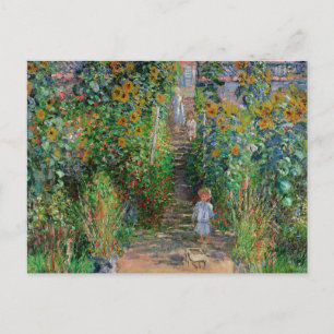 Monet Tuin Vetheuil Impressionisme Schilderij Briefkaart