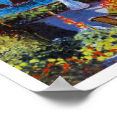 Monet: Tuinen in Sainte-Adresse Poster (Hoek)