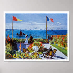 Monet: Tuinen in Sainte-Adresse Poster