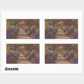 Monet: Tuinpad, Rechthoekige Sticker (Vel)