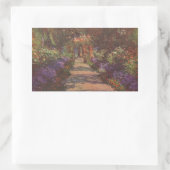 Monet: Tuinpad, Rechthoekige Sticker (Tas)