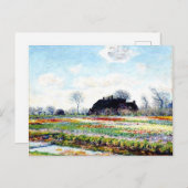 Monet - Tulip Fields op Sassenheim Briefkaart (Voorkant / Achterkant)