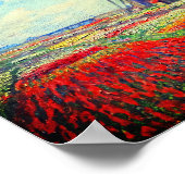 Monet Tulip Fields windmolen Poster (Hoek)