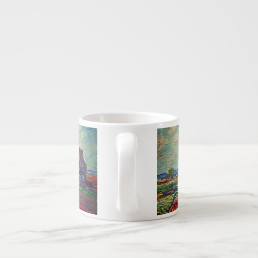 Monet Tulips Windmill Espresso Kop (Achterkant)