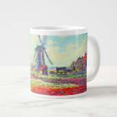Monet Tulips Windmill Grote Koffiekop (Voorkant rechts)