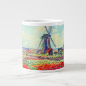 Monet Tulips Windmill Grote Koffiekop (Voorkant)