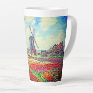Monet Tulips Windmill Latte Mok