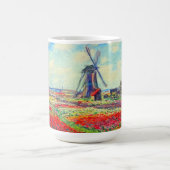 Monet Tulips Windmill Magische Mok (Midden)
