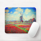 Monet Tulips Windmill Muismat (Met muis)