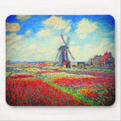 Monet Tulips Windmill Muismat (Voorkant)