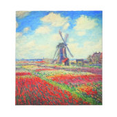 Monet Tulips Windmill Notitieblok (Voorkant)
