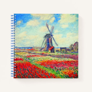 Monet Tulips Windmill Notitieboek