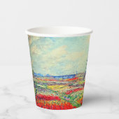 Monet Tulips Windmill Papieren Bekers (Voorkant)