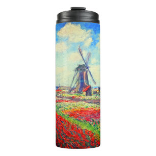 Monet Tulips Windmill Thermosbeker