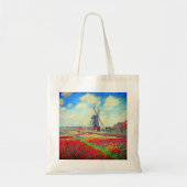 Monet Tulips Windmill Tote Bag (Voorkant)