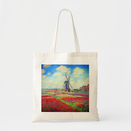 Monet Tulips Windmill Tote Bag (Voorkant)