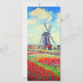 Monet Tulips-windmolenkaart (Voorkant)