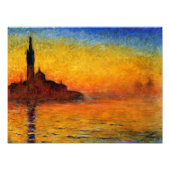 Monet - Twilight Venice, beroemde kunst, Foto Afdruk (Voorkant)