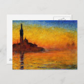 Monet - Twilight Venice Briefkaart (Voorkant / Achterkant)