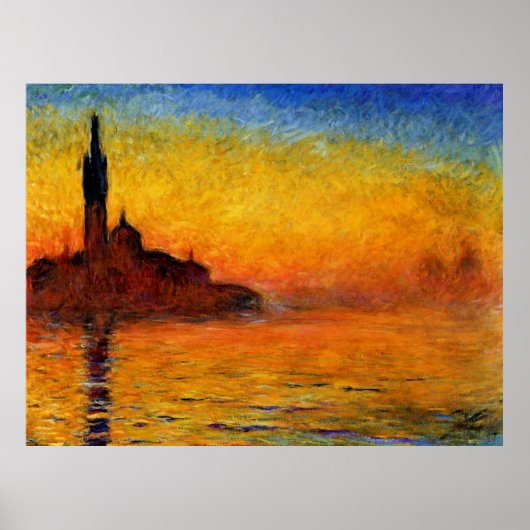 Monet - Twilight Venice Poster (Voorkant)