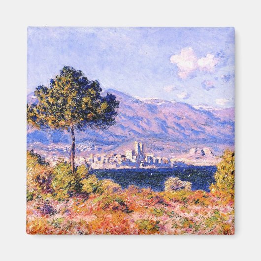 Monet - Uitzicht antiben uit plateau Notre Dame Magneet (Voorkant)