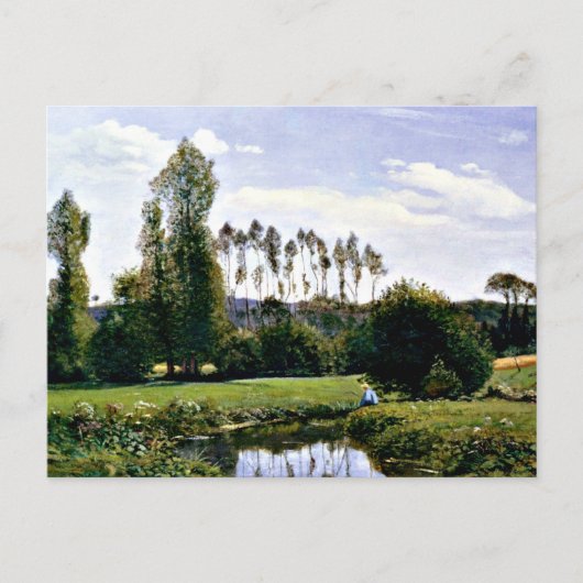 Monet - Uitzicht bij Rouelles Le Havre Briefkaart (Voorkant)