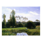 Monet - Uitzicht in Rouelles Le Havre, mooie kunst Foto Afdruk (Voorkant)