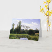 Monet - Uitzicht in Rouelles Le Havre, mooie kunst Kaart (Gele Bloem)