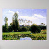 Monet-Uitzicht op Rouelles le Havre, Poster (Voorkant)