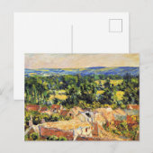 Monet - Uitzicht van het dorp Giverny Briefkaart (Voorkant / Achterkant)