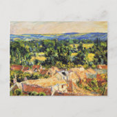 Monet - Uitzicht van het dorp Giverny Briefkaart (Voorkant)