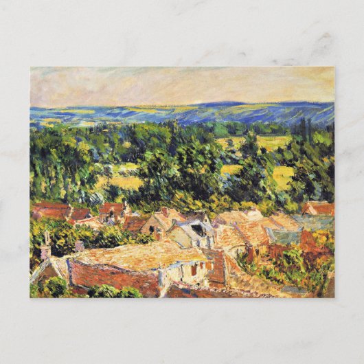 Monet - Uitzicht van het dorp Giverny Briefkaart (Voorkant)