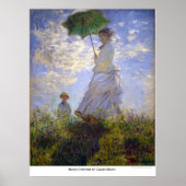 Monet Umbrella door Claude Monet Poster (Voorkant)
