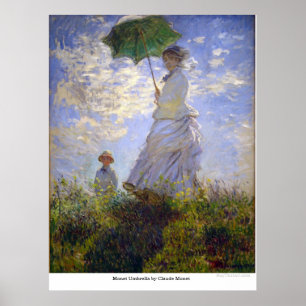Monet Umbrella door Claude Monet Poster