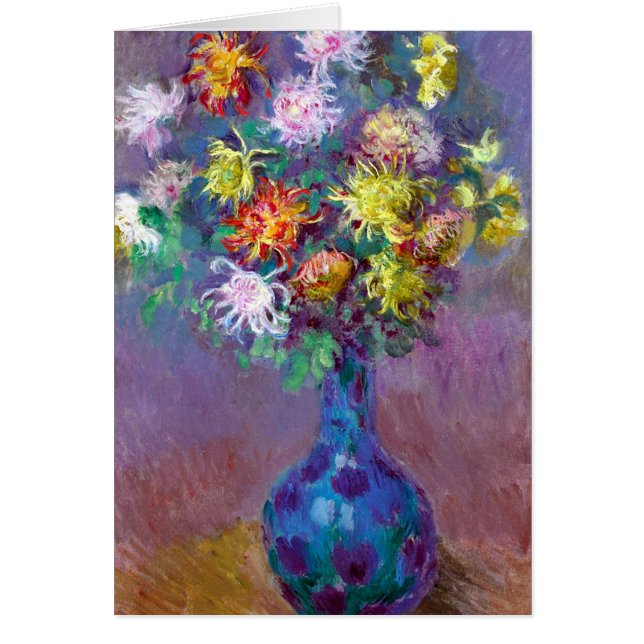 Monet Vase de Chrysanthemes Flowers (Voorkant)