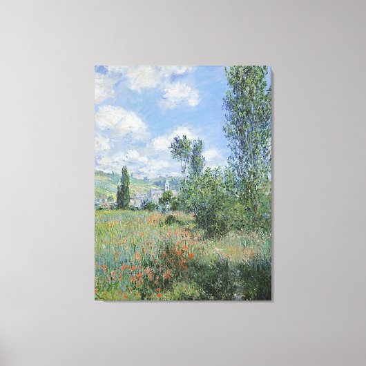 Monet Vetheuil 30x40 Ingewikkeld Canvas (Voorkant)