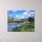Monet - Vetheuil, Landschap Canvas Afdruk (Voorkant)