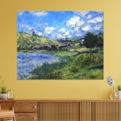 Monet - Vetheuil, Landschap Canvas Afdruk (Insitu (Woonkamer))