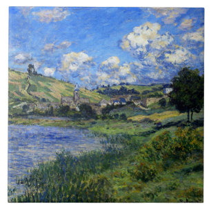 Monet - Vetheuil, Landschap Tegeltje