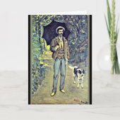 Monet, Victor Jacquemont met een parasol Kaart (Voorkant)