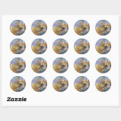 Monet - Villas at Bordighera, Ronde Sticker (Vel)