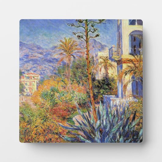 Monet - Villa's in Bordighera, Fotoplaat (Voorkant)