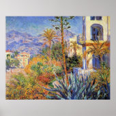 Monet - Villa's in Bordighera, Poster (Voorkant)