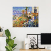 Monet - Villa's in Bordighera, Poster (Thuiskantoor)