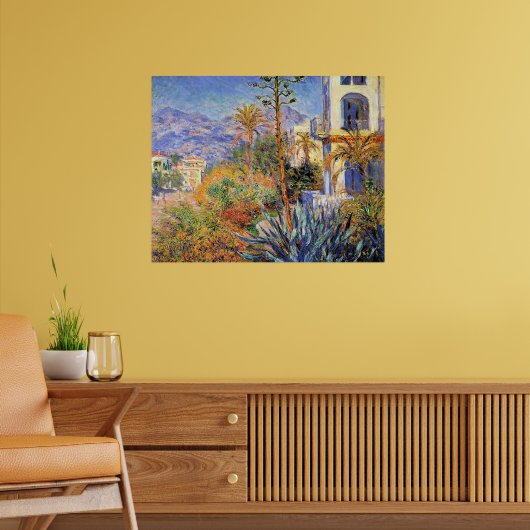 Monet - Villa's in Bordighera, Poster (Woonkamer 2)