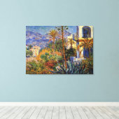 Monet - Villas op Bordighera Canvas Afdruk (Insitu (Houten vloer))